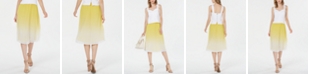 Bar III Pleated Ombr&eacute; Midi Skirt, Created for Macy's
